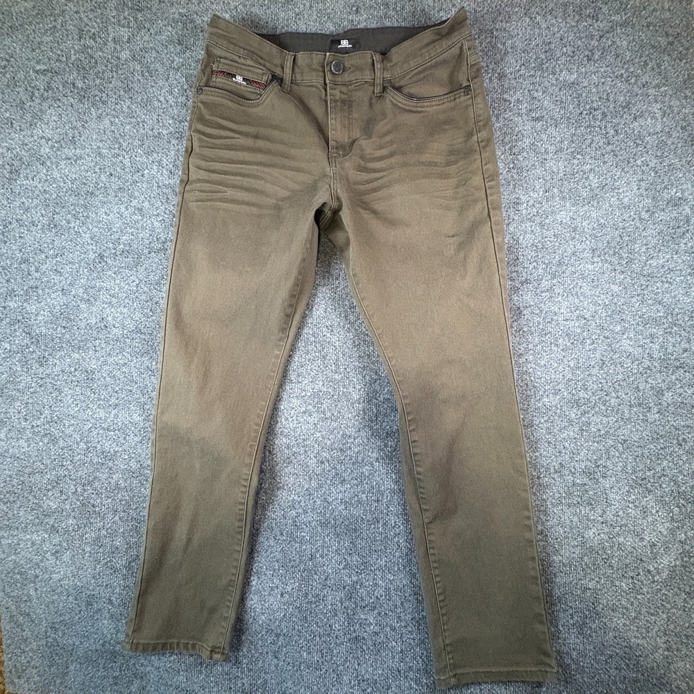 Benjamin Black Jeans Mens 34x32 Brown‎ Stretch Low Rise All Day Comfort Slim Fit